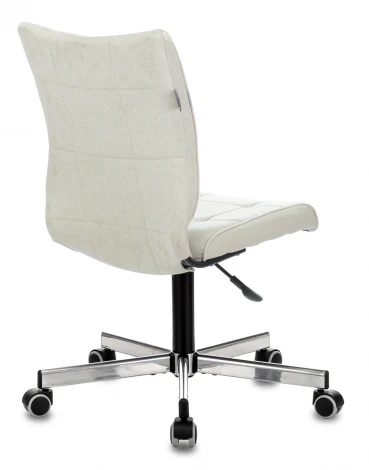 Кресло Бюрократ CH-330M молочный Velvet 20 крестовина металл хром