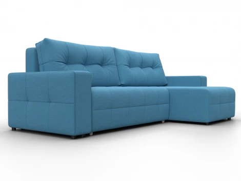 Диван угловой Лига-122 угол универсальный (ДСП,Брус,Рогожка/Голубой) Лига Диванов 137600