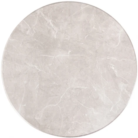 Деревянный стол Woodville Абилин 90х76 мрамор светло-серый / черный матовый 507215