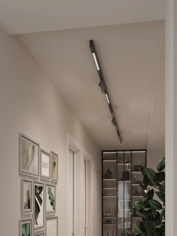 Трековая система в сборе магнитная накладная 48V 120W Hesby Lighting ElDeko HSBL_kompl_E007_NI4B3K