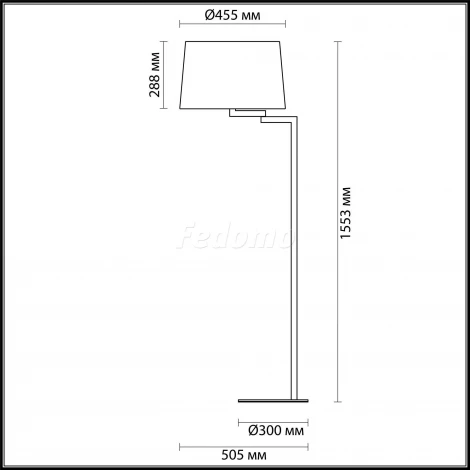Торшер Odeon Light Edwin 4101/1F