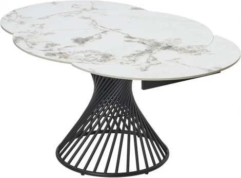 Стол M-City BUENO 120 GLOSS GOLDEN JADE SOLID CERAMIC / BLACK