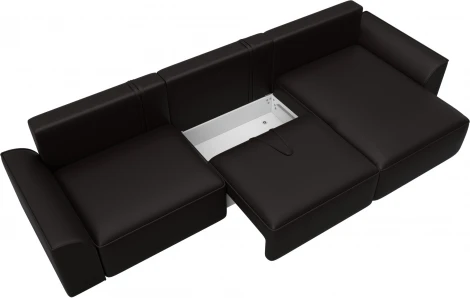 Диван угловой Лига-048 НПБ лонг Лига Диванов (Экокожа) арт.128495