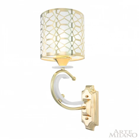 Бра Arte Milano Florentia-1237 301237/1W Wh/Gd (220V)