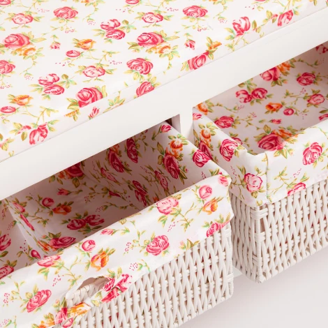 Обувница с 2-я корзинами Secret De Maison RIMI ( mod.TT-BH003 ) Белый (White) (МДФ+Павловния)