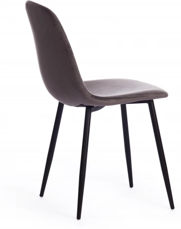 Стул BREEZE (mod. 4724) / 1 шт. в упаковке (Вельвет,Металл /Темно-серый,Черный)