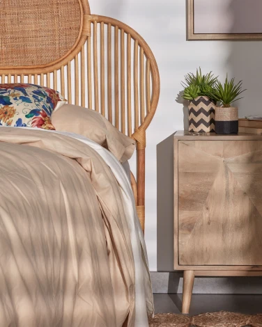 Тумба прикроватная La Forma (ex Julia Grup) Sarah (Дерево,Акация,МДФ,Манго)