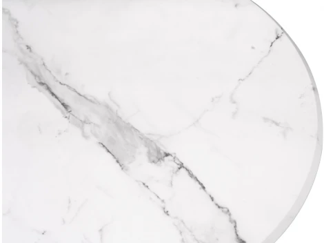 Стол деревянный Woodville Тулип 90х73 мрамор белый / белый 530834