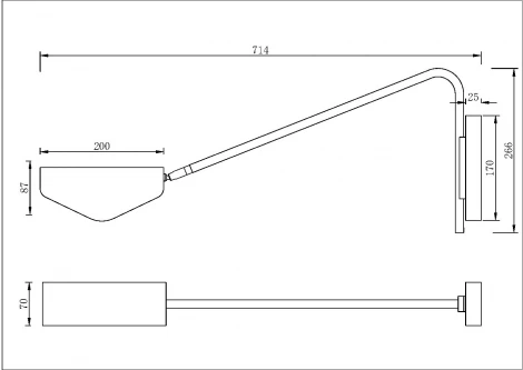 Бра Maytoni Notta MOD417WL-01BS1 (220V)