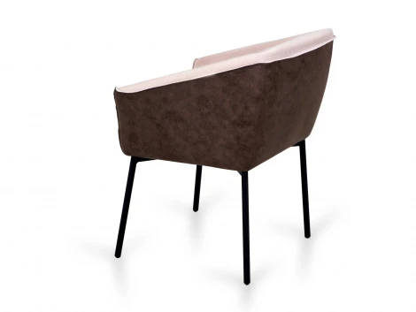 Комплект кресел Nils 2 шт. ОГОГО Обстановочка! 966323 (Металл,Вельвет,Экокожа/Коричневый,Бежевый)