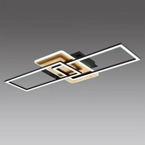 Потолочная люстра Lumion Goldy 8021/90CL черный/золотой/черный, металл/акрил с пультом ДУ LED 90W 220V 3000-6500К