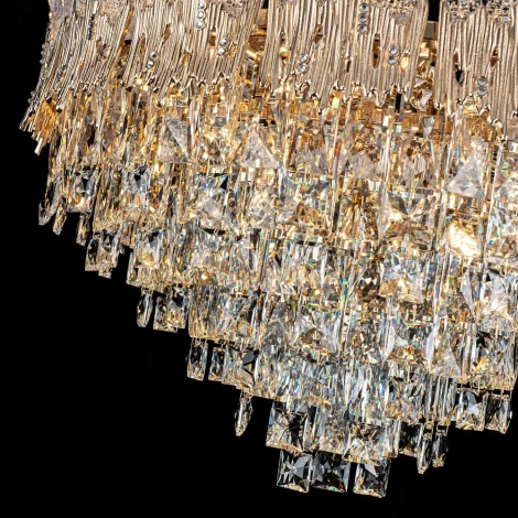 Подвесная люстра хрустальная Modelux MODELUX ML.9507.600 GD