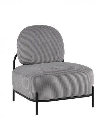 Кресло Стоун велюр рельефный светло-серый Stool Group арт.УТ000039989