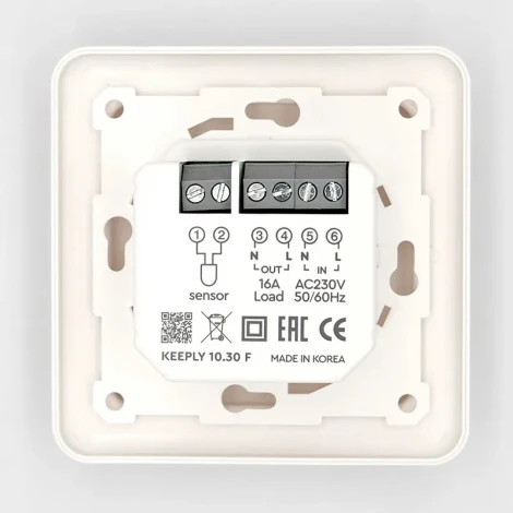 Терморегулятор белый с набором адаптеров 10.30 F KEEPLY
