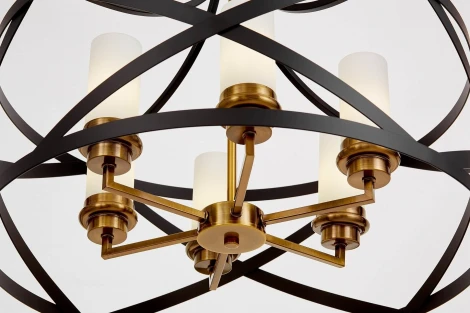 Подвесная люстра Lumina Deco Astila LDP 1242-6 BK+MD