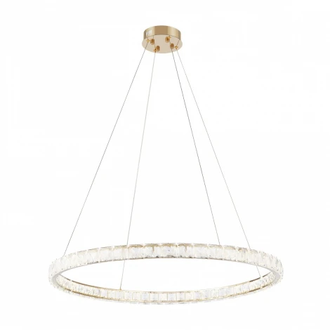 Подвесной светильник Arte Milano Venezia 311311/D800 GD (регулировка яркости, LED, 220V, хрусталь, пульт управления, на тросе, кольцо)