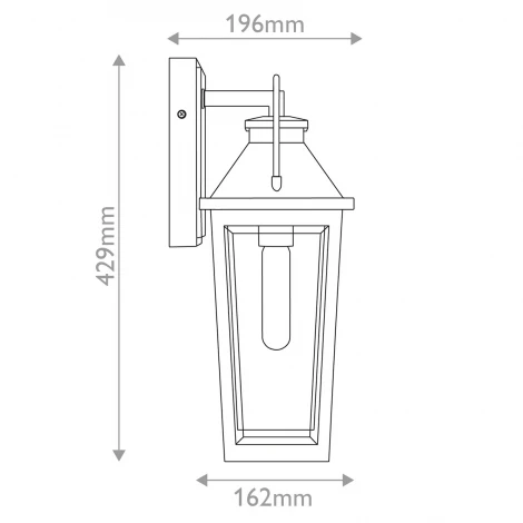 Настенный светильник уличный Quoizel Buckley QZ-BUCKLEY-M-MBK