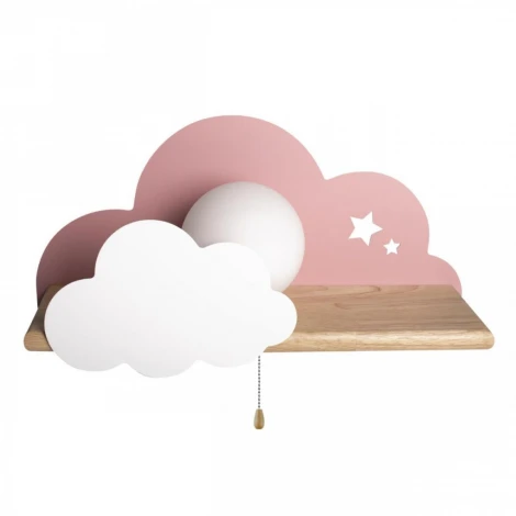 Настенный светильник Loft It Axel 10134 Pink (для детской, 220V, выключатель, шар)