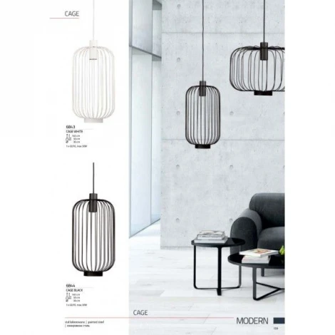 Подвесной светильник Nowodvorski Cage 6844 (220V, на проводе)