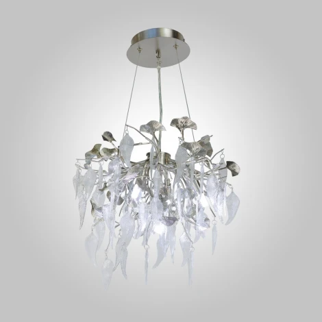 Подвесная люстра AM Group WOODSTAR WOODSTAR D400 SN (220V, на тросе, листья)