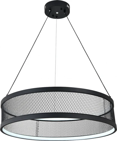 Подвесной светильник (10022/1P Black) Indigo Solido V000113L (регулировка яркости, LED, 220V, пульт управления, на тросе, круглые)