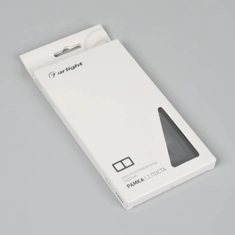 Рамка стеклянная FRM-OMALI-SFGS-2-BK (Arlight) 049709