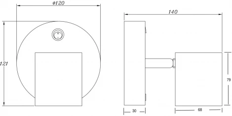 Спот для чтения с usb-портом Freya PointFive FR10006CW-L6W (LED, 220V, выключатель)