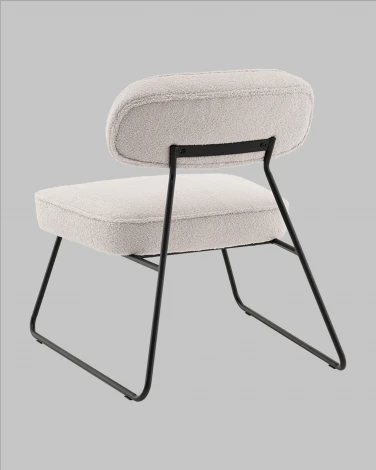 Кресло Kate new ткань букле светло-серый Stool Group арт.УТ000041263