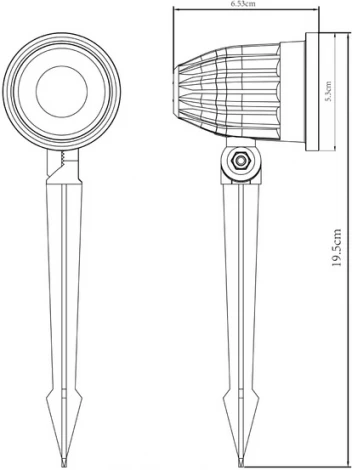 Грунтовый светильник Arte Lamp Elsie A1127IN-1BK (LED, 220V, круглые, IP65)