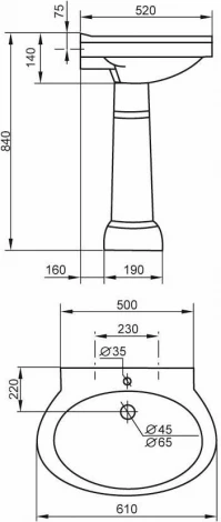 Раковина Cezares Primo