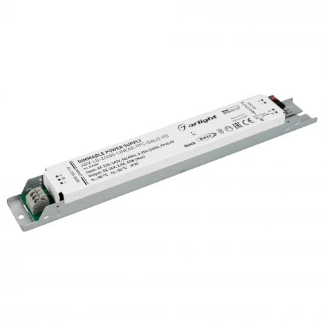Блок питания ARV-LG-24060-LINEAR-PFC-DALI2-PD (24V, 2.5A, 60W) (Arlight, IP20 Металл, 5 лет) 049480