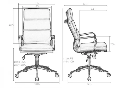 Офисное кресло для руководителей DOBRIN ARNOLD (чёрный) D0000000000000013012