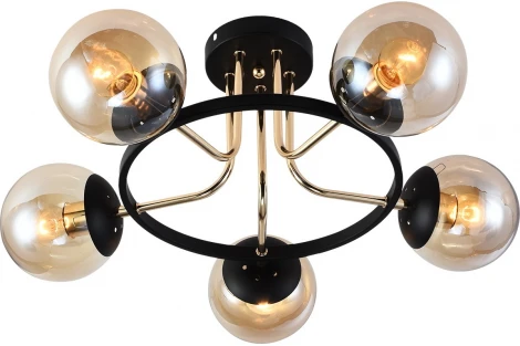 Потолочная люстра Reluce 01344-0.3-05 BK+FGD (220V, шар)