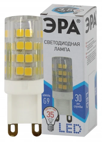 Лампочка светодиодная G9 3,5W ЭРА LED JCD-3,5W-CER-840-G9