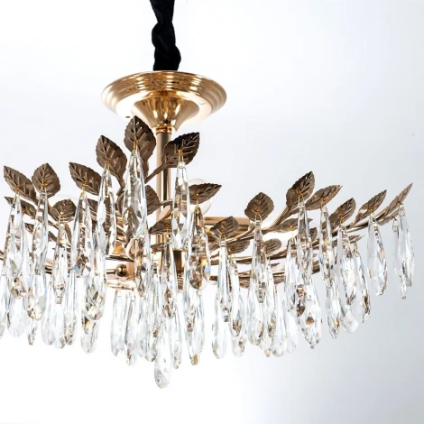 Подвесная люстра хрустальная Modelux MODELUX ML.6747.5 GD