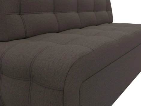 Диван кухонный прямой Люксор (Коричневый/Рогожка) Лига Диванов арт.123764