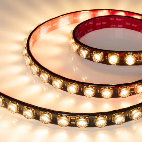 Светодиодная лента герметичная FLT-PS-A42-BLACK-23mm 24V Warm2700 (21 W/m, IP67, 15deg, 5m) (Arlight) 049301