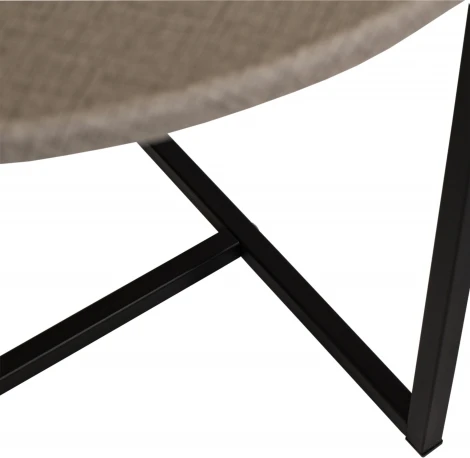 Стол журнальный BeautyStyle 27 текстиль темный/черный Mebelik арт.009007