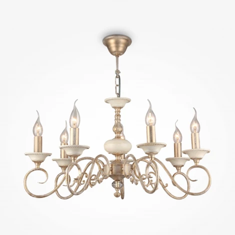 Подвесная люстра Maytoni Perla ARM337-07-R (220V, на цепи, подсвечник, свеча)