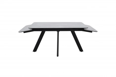 Стол Оникс, Керамогранит, Черный/Грэйс грэй Аврора 102356