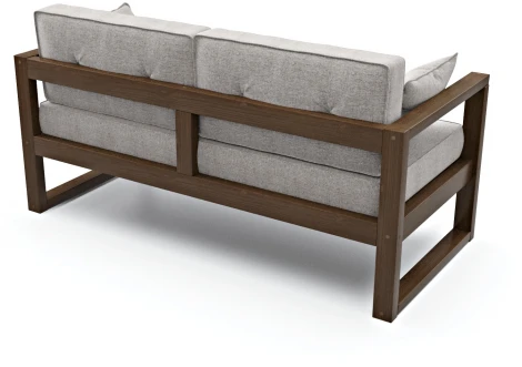 Диван Arsko Астер Мини орех серая рогожка