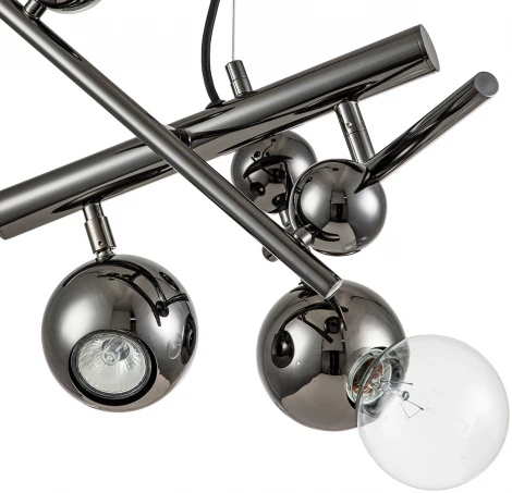 Подвесной светильник Indigo Saldo V000331 (220V, на тросе, шарики, молекулы)