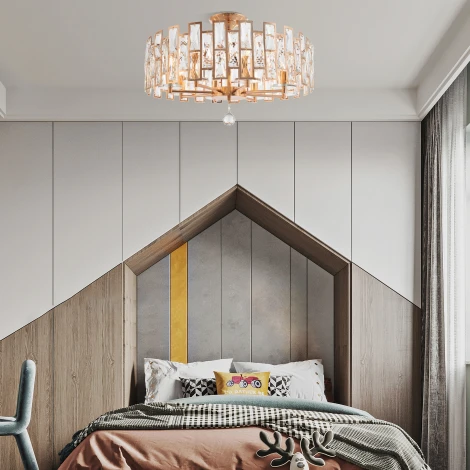 Потолочная люстра на штанге Arte Milano Sorrento-4209 374209/8/80/560 GD (220V, круглые)