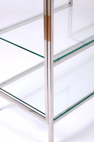 Консольный стол AllConsoles 2011-CC clear зеркальный хром