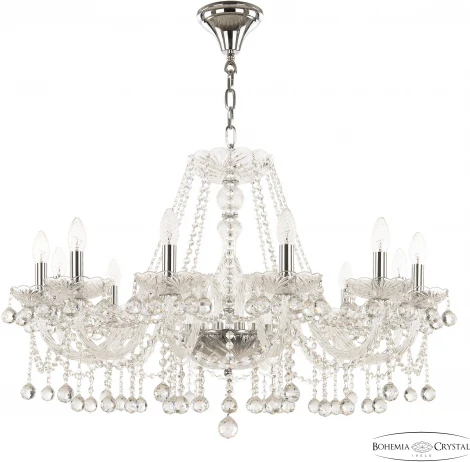 Подвесная люстра Bohemia 108 108/12/300 Ni (220V, подвески, на цепи, подсвечник, свеча)