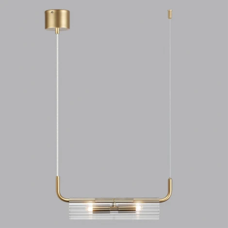 Подвесной светильник Lumion Toronto 6560/2 золотой/прозрачный/металл/стекло G9 2*20W 220V (на проводе)