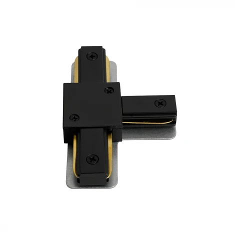 Коннектор Т-образный однофазный для шинопровода черный Feron LD1019 51896