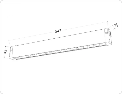 Трековый светильник магнитный светодиодный диммируемый Ambrella TRACK SYSTEM GL1311 (регулировка яркости, 220V, пульт управления, управление смартфоном, умный дом - LampSmart)