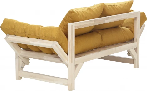 Диван Бинго ткань savana plus yellow, каркас лак Mebelik арт.009293