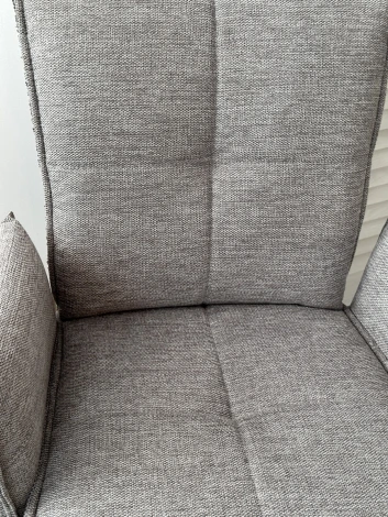 Стул M-City PONCE 360 град. поворот. Brego-07 Серый, ткань/ XD841-16 Серый, букле/ Черный